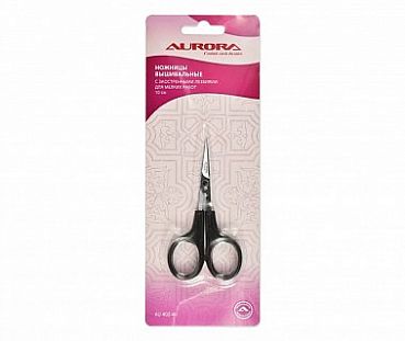 Aurora Ножницы вышивальные с заостренными кончиками 10см 