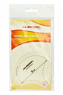  Aurora Линейка для пэчворка "Черепица" 8 см