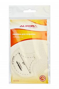  Aurora Линейка для пэчворка "Черепица" 6 см